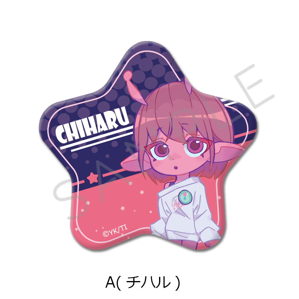 アニメ『銀河特急 ミルキー☆サブウェイ』 星形缶バッジ – MENEGI