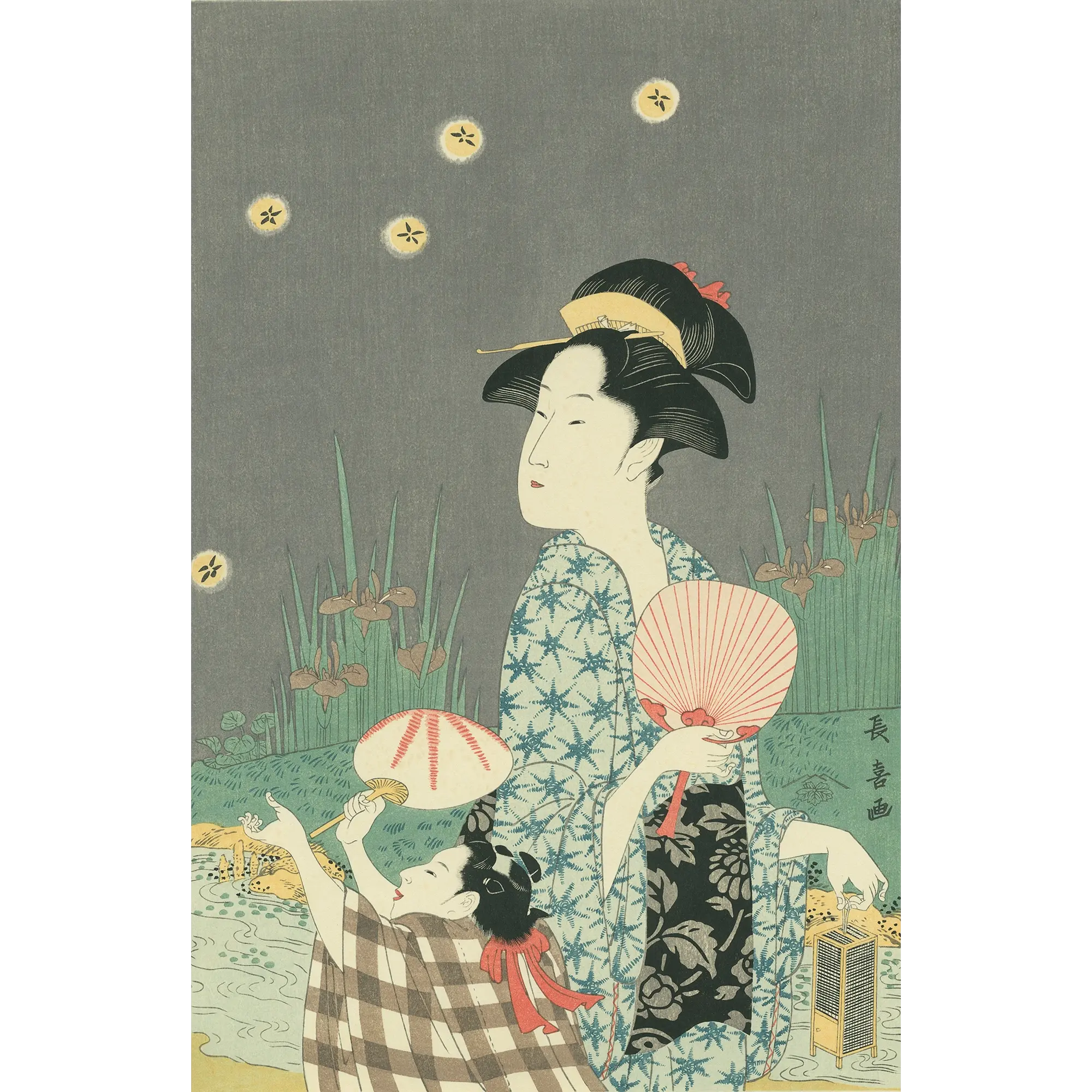 Eishosai Choki（栄松斎長喜） 栄松斎長喜「蛍狩」｜オンラインストア