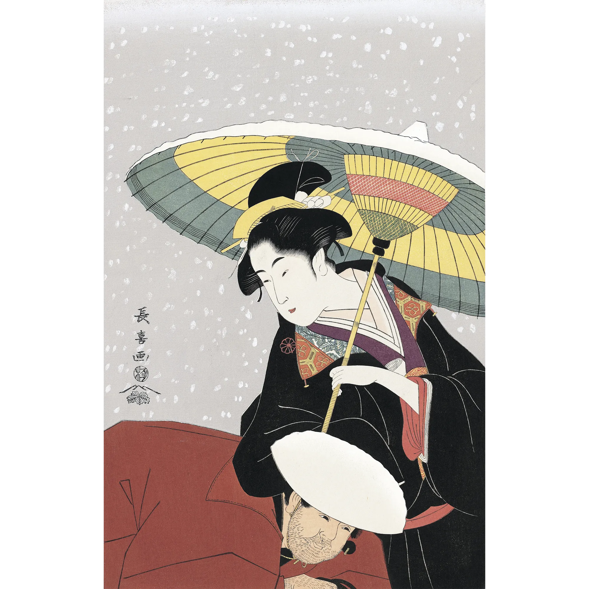 Eishosai Choki（栄松斎長喜） 栄松斎長喜「雪中秋色女」｜オンライン