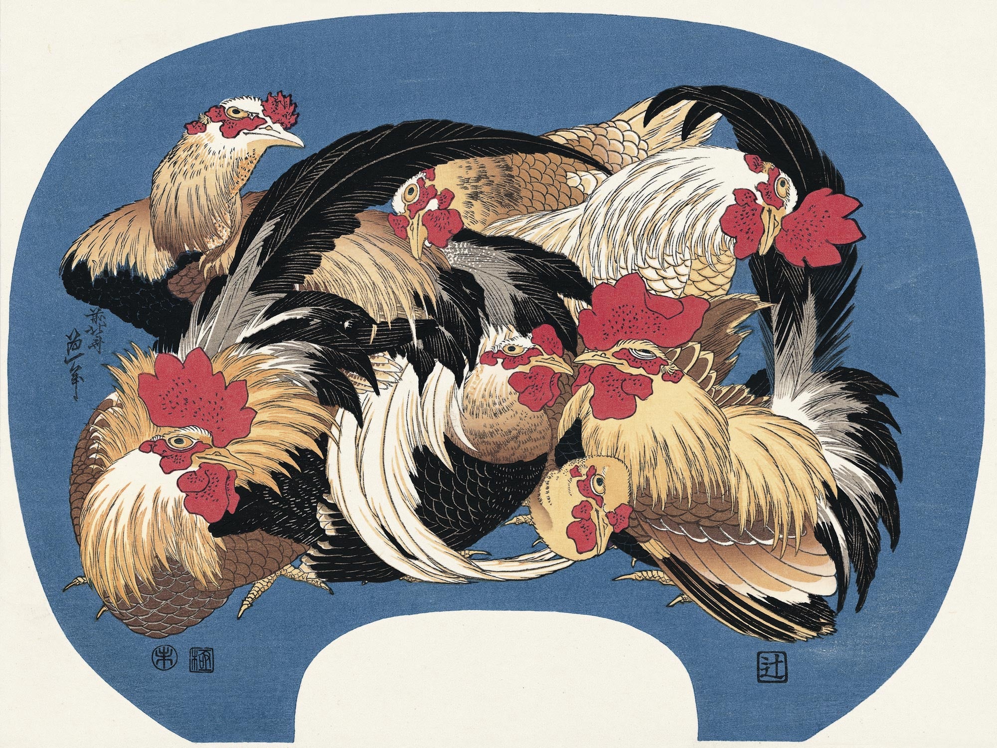 Katsushika Hokusai（葛飾北斎） Flock of Chickens｜オンラインストア