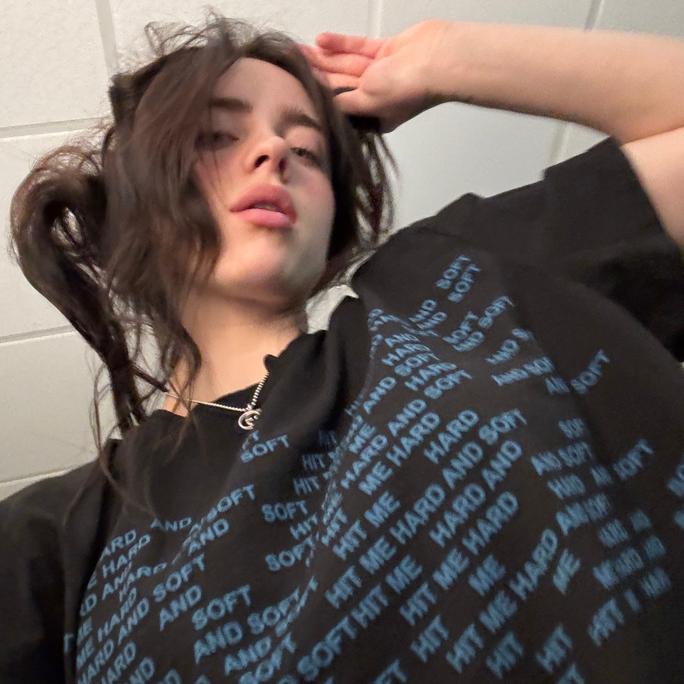 HIT ME HARD AND SOFT Repeat Black Tee - Billie Eilish | Store