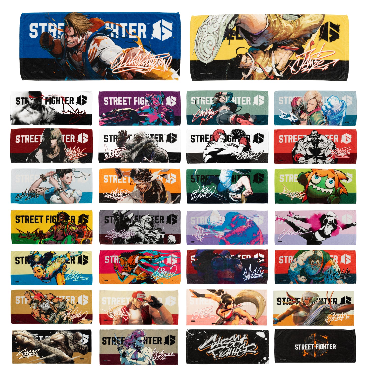 全30種】ストリートファイター サポータータオル – GRAPHT OFFICIAL STORE
