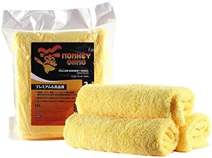 MONKEY GANG モンキーギャング モンキータオル イエロー 3枚入