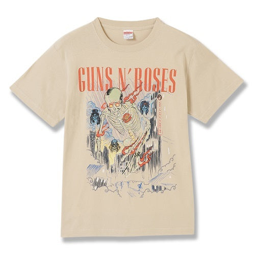 ガンズ・アンド・ローゼズ / Osaka Skelton Tシャツ【Tee/Beige