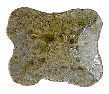 大嶺實清作 灰釉角皿