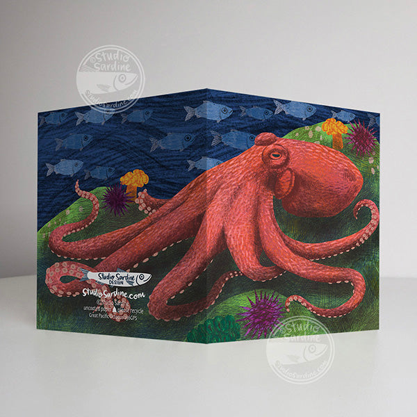 Studio Sardine Giant Pacific Octopus A2 size (5.5