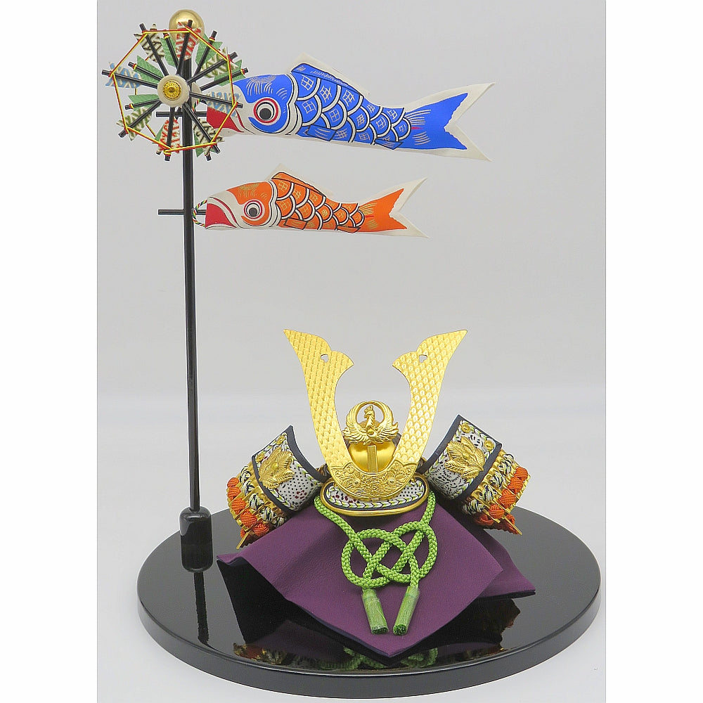 忠保 総大将豆兜 碧空 鯉のぼりセット – スガ人形店
