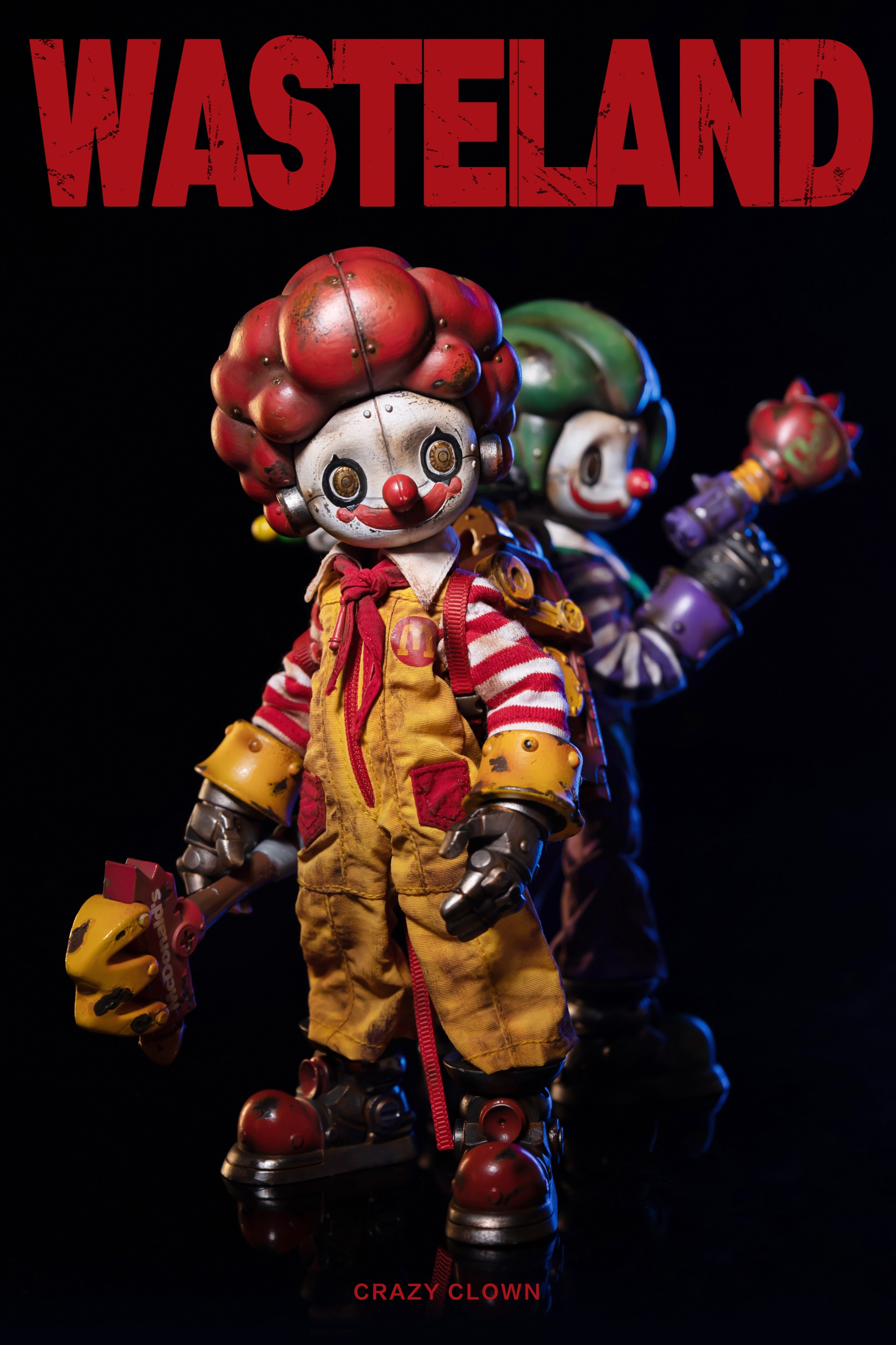Wasteland Crazy Clown Joker-Mac action figure by WeArtDoing