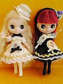 難あり プチブライス Blythe バードソング デュエット 小鳥の姉妹 エマ