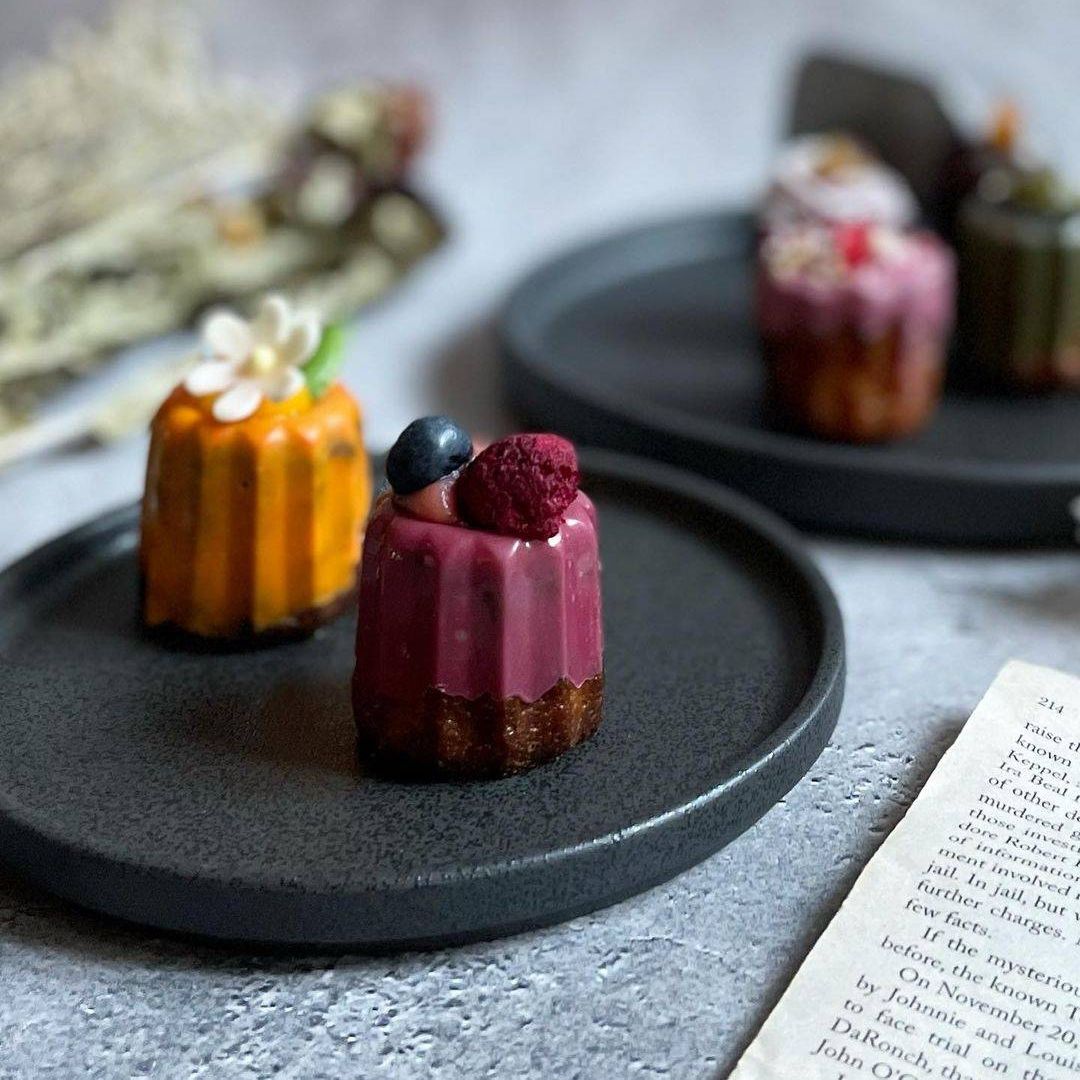 美濃焼 / フラットプレート（S）16cm / クリスタルマットブラック