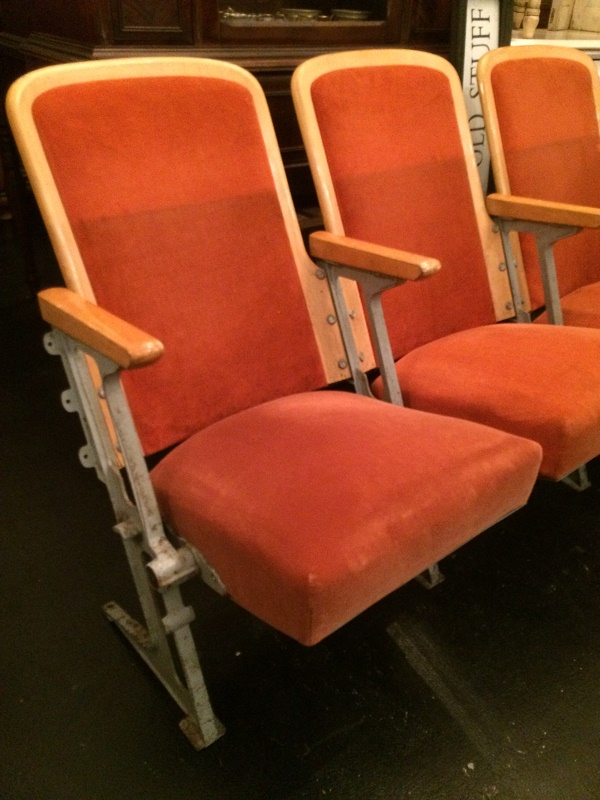 アンティーク シアターベンチ シアターチェア