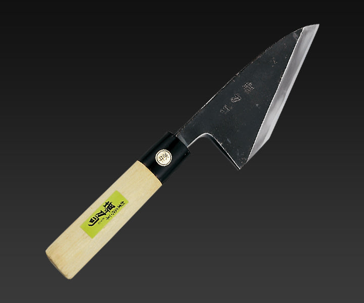 堺の包丁】岩國作 水牛口金白丸柄（九州サキ） – 堺刀司オンラインショップ