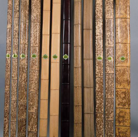 銘竹】図面角竹 晒角竹 人工煤（スス）角竹 錆角竹 図面平竹【SKK