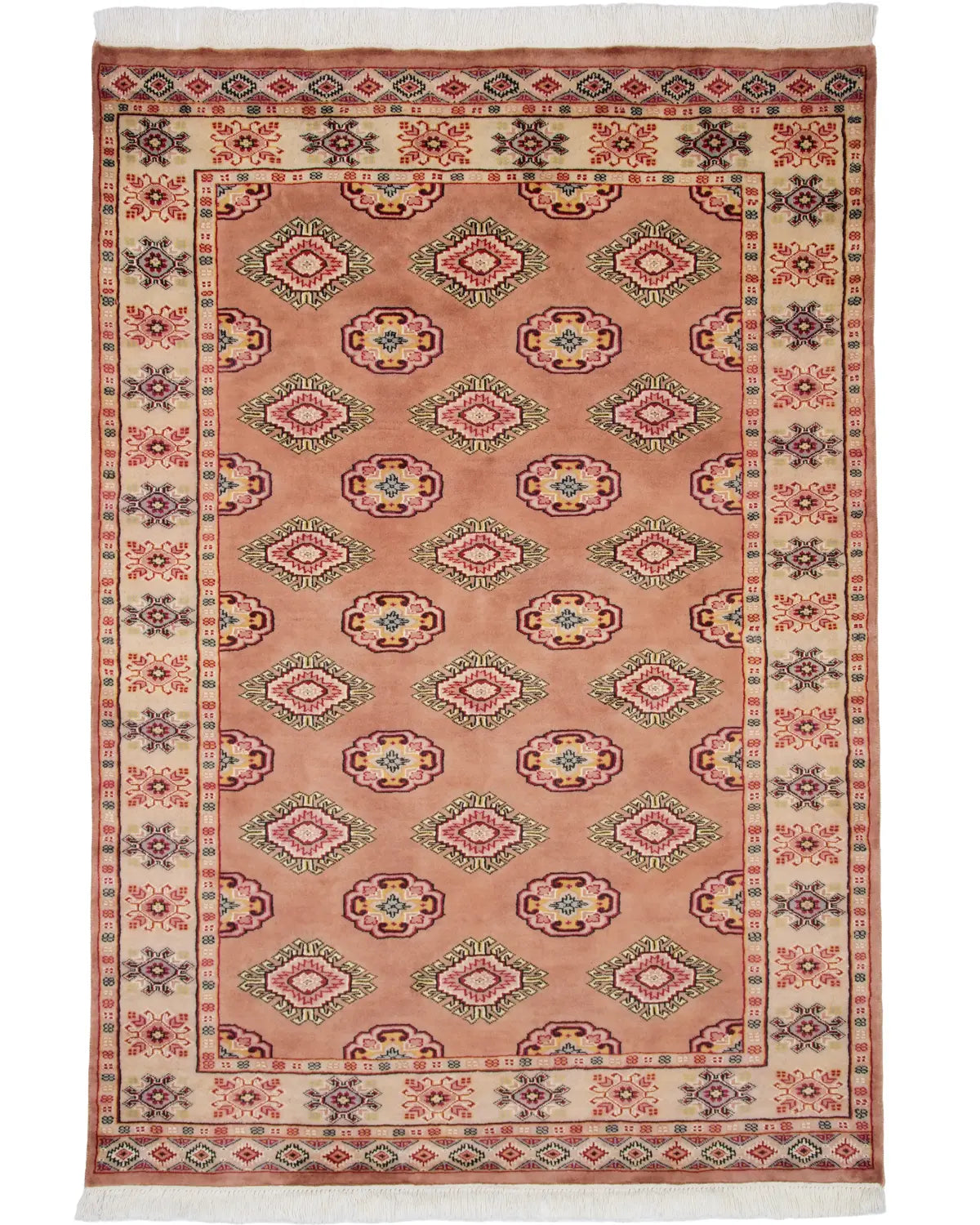 パキスタン絨毯 シルクタッチ 約138cm x 195cm｜SATHI RUGS