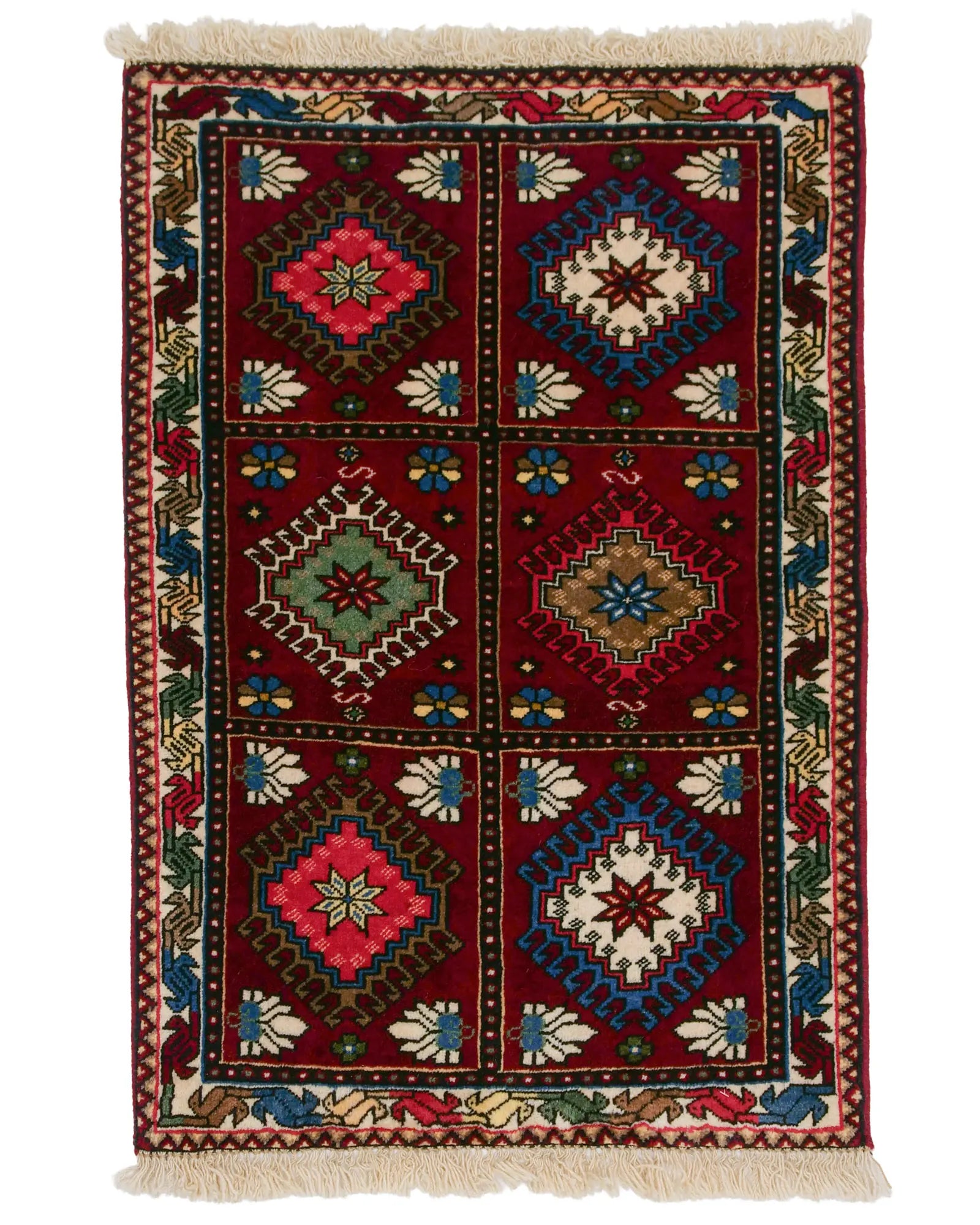 ペルシャ絨毯 ヤラメ 67cm x 97cm｜SATHI RUGS