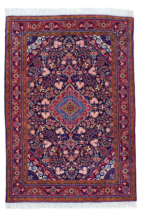 ペルシャ絨毯 ハマダン産 ウール 約110cm x 152cm｜SATHI RUGS