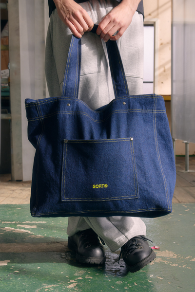 デニムトートバッグ - インディゴ – SCRT