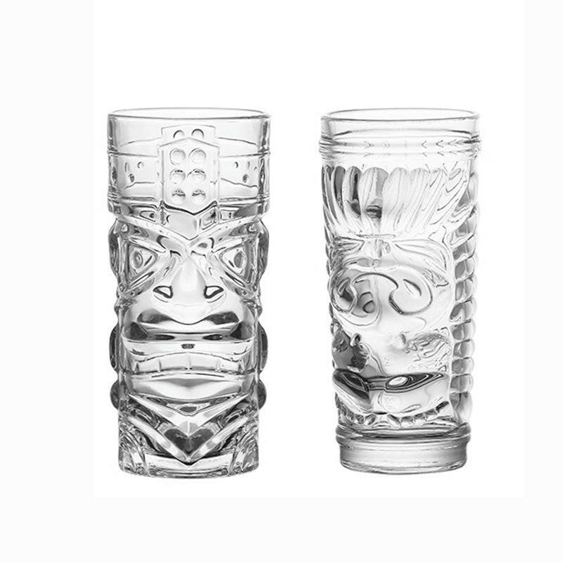 ハワイアンティキグラス カクテルブラス 神様のデザイン ガラスの