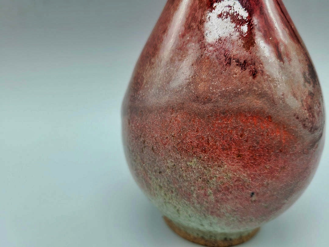 会津本郷焼 宗像利訓 朱彩花瓶 – SEIKADO