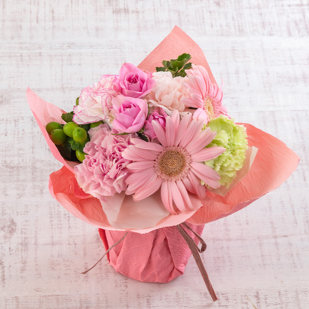 そのまま飾れるecoブーケ「シュガーピンク」 | 花・花束を贈るフラワー
