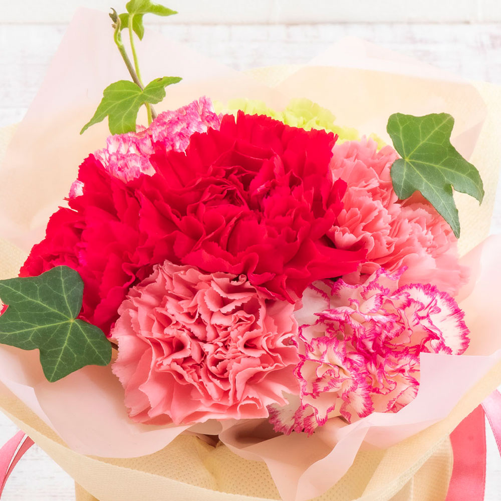 母の日 DEAN ＆ DELUCA「リネンフルエプロン」とそのまま飾れるブーケ