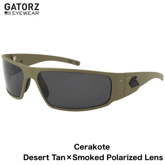 GATORZ MAGNUM ASIANFIT Cerakote Desert Tan Smoke Polarized Lens