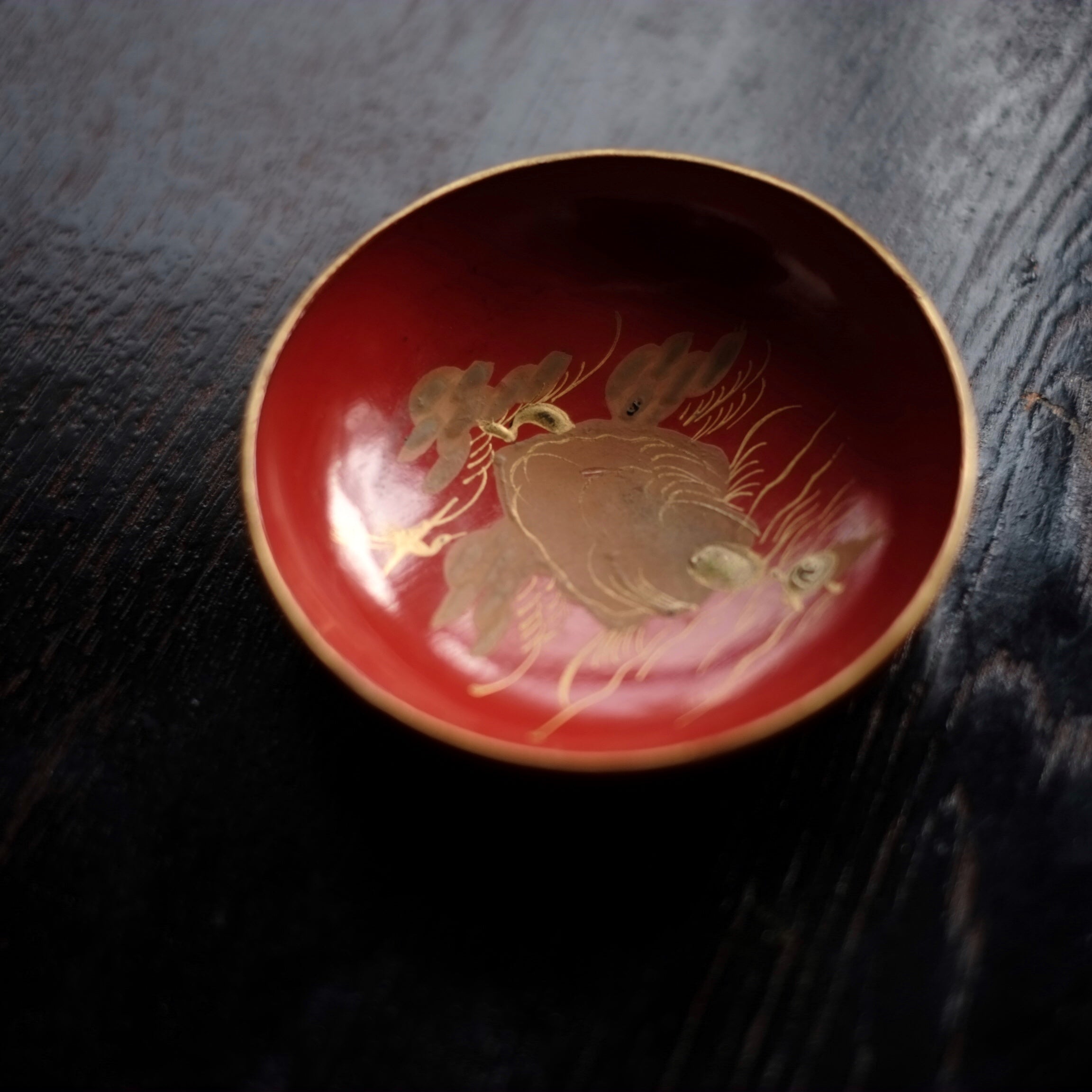 柿の柄がとても美しい【明治時代】の輪島塗 小皿 6客 【公式通販】