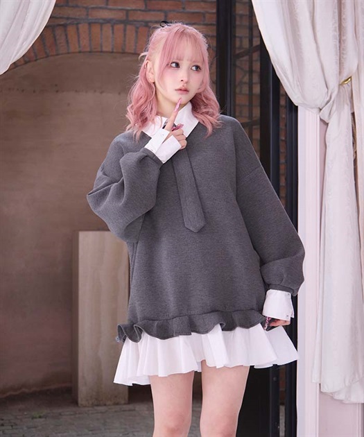 レイヤードスクールワンピース | Fickle Bebe