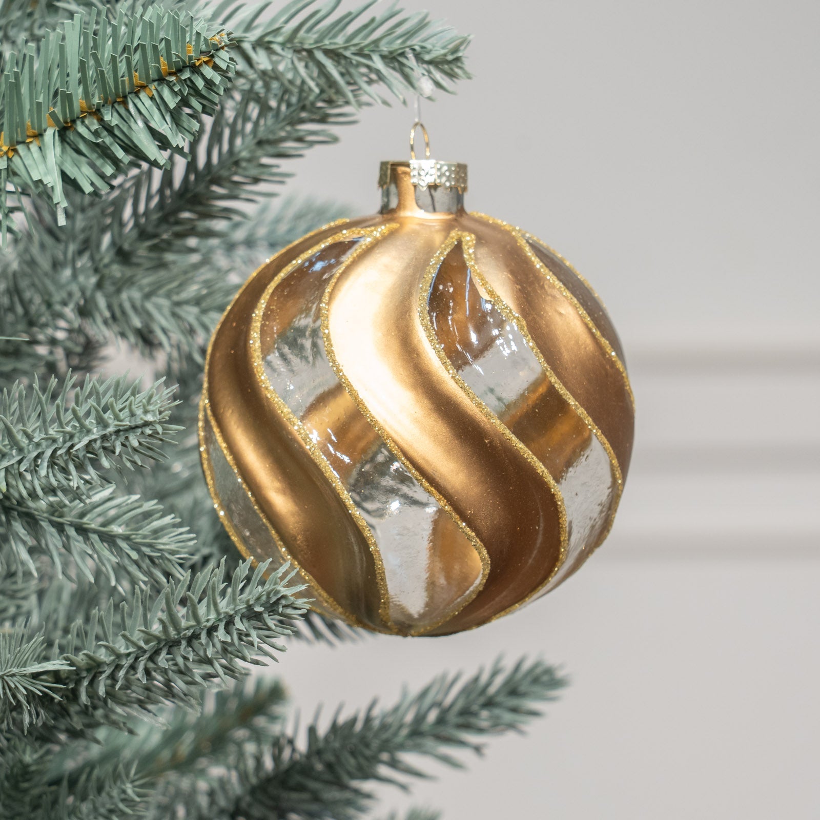 GISELA GRAHAM ジセラグラハム】オーナメント グラスボール スワール