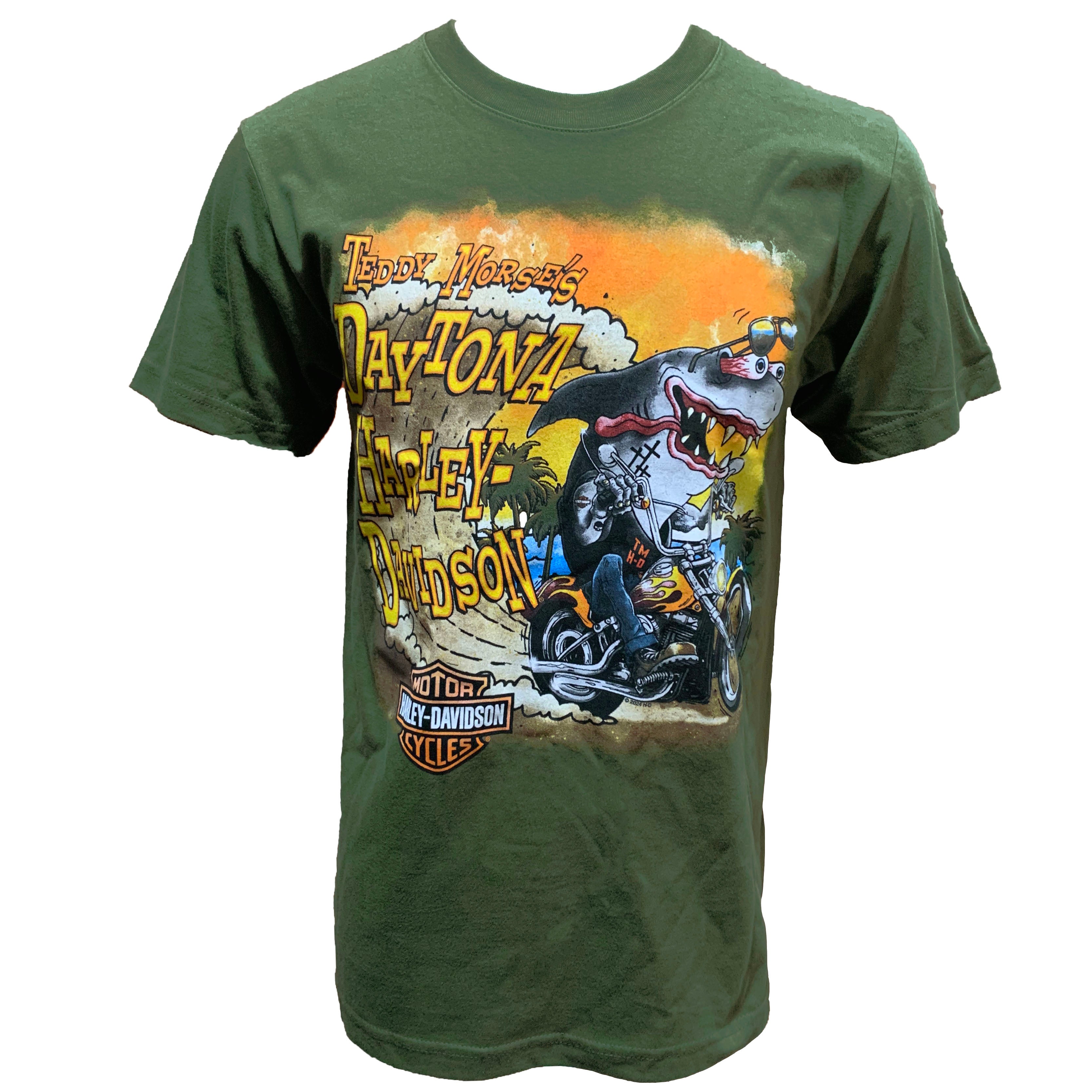 Teddy Morse's Daytona Harley-Davidson Men's Shark Fink Short Sleeve Sh