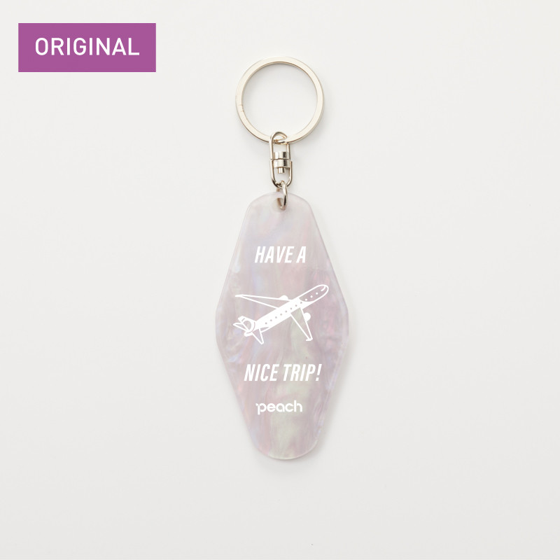Peach オリジナル アクリルキーホルダー HAVE A NICE TRIP B - Peach