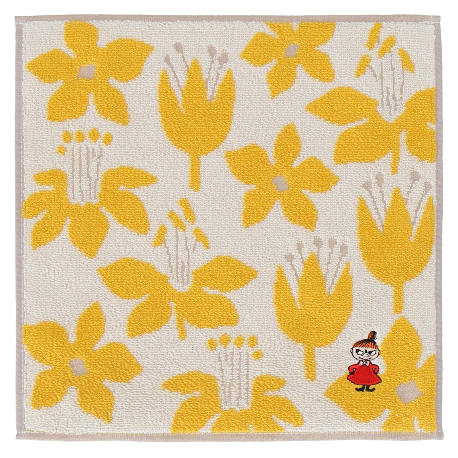NEW】タオルハンカチ ワンポイント刺繍 リトルミイ #285c イエロー