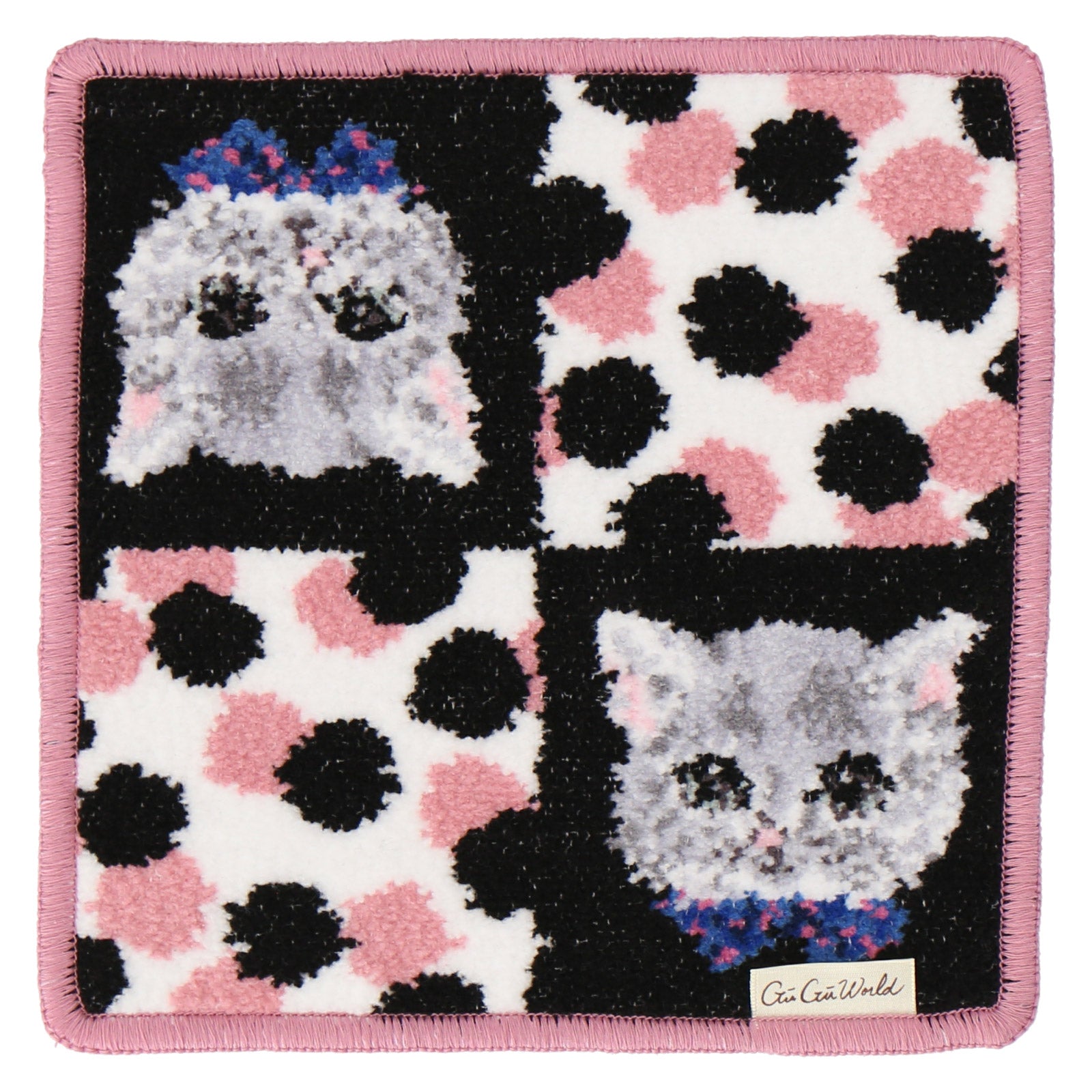 シェニール織ハンカチ #367a ブラック – INTERMODE KAWABE