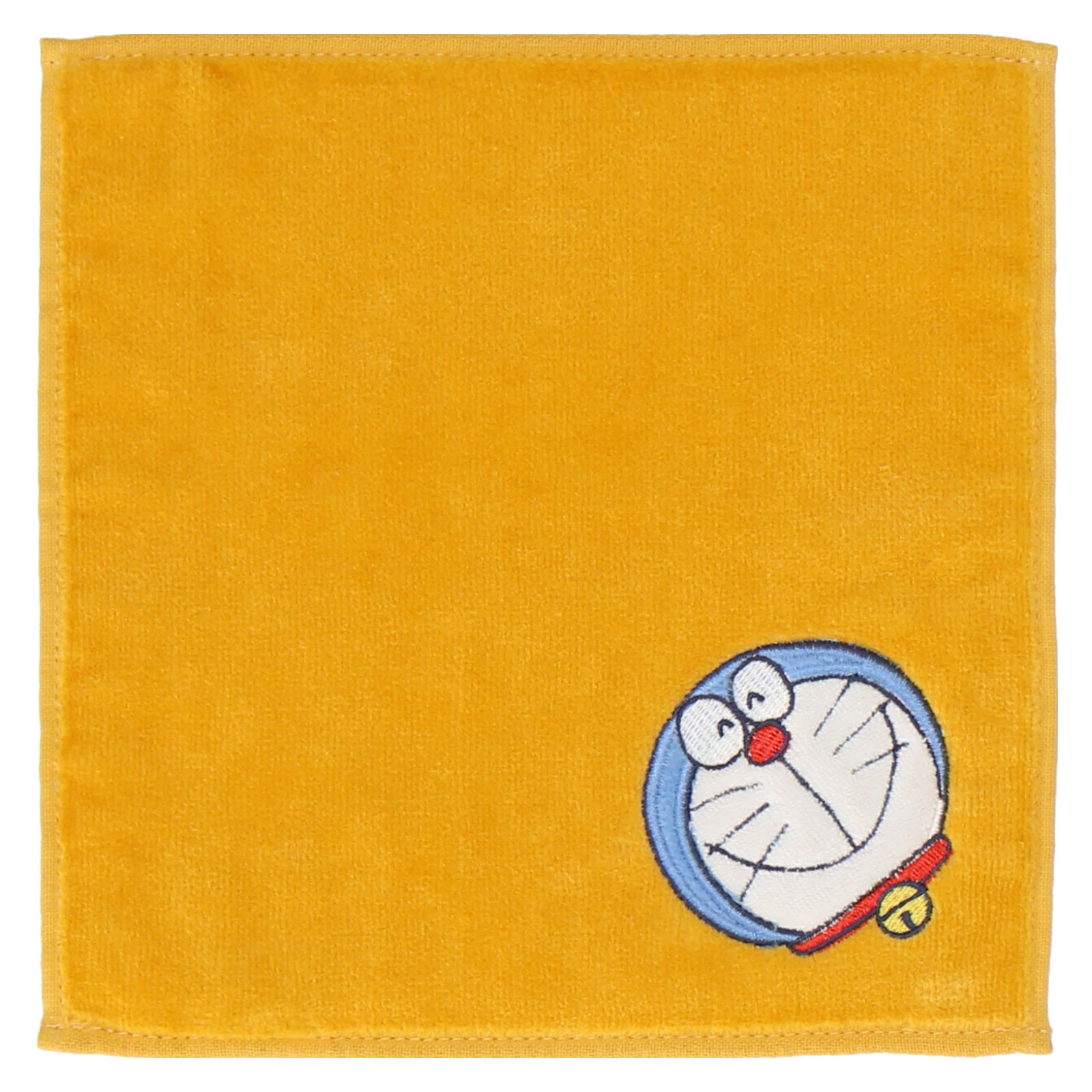 ミニタオルハンカチ ドラえもんビッグアップリケ #378c イエロー