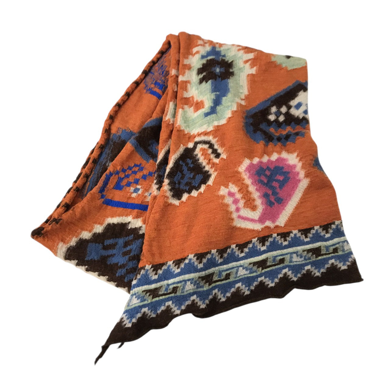 KAPITAL(キャピタル) 縮絨ウールストール オレンジ｜【公式】カインド