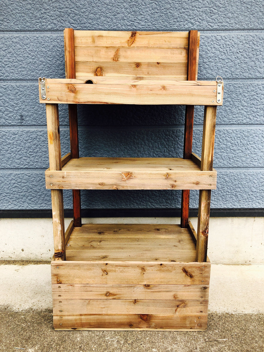 ディスプレイラック シェルフ 木製 陳列 棚 アンティーク ヴィンテージ