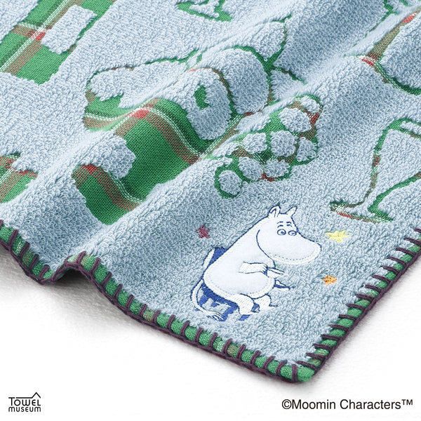 タオルハンカチ（ハッピーホリデー/BL）47-0480080B - MOOMIN SHOP
