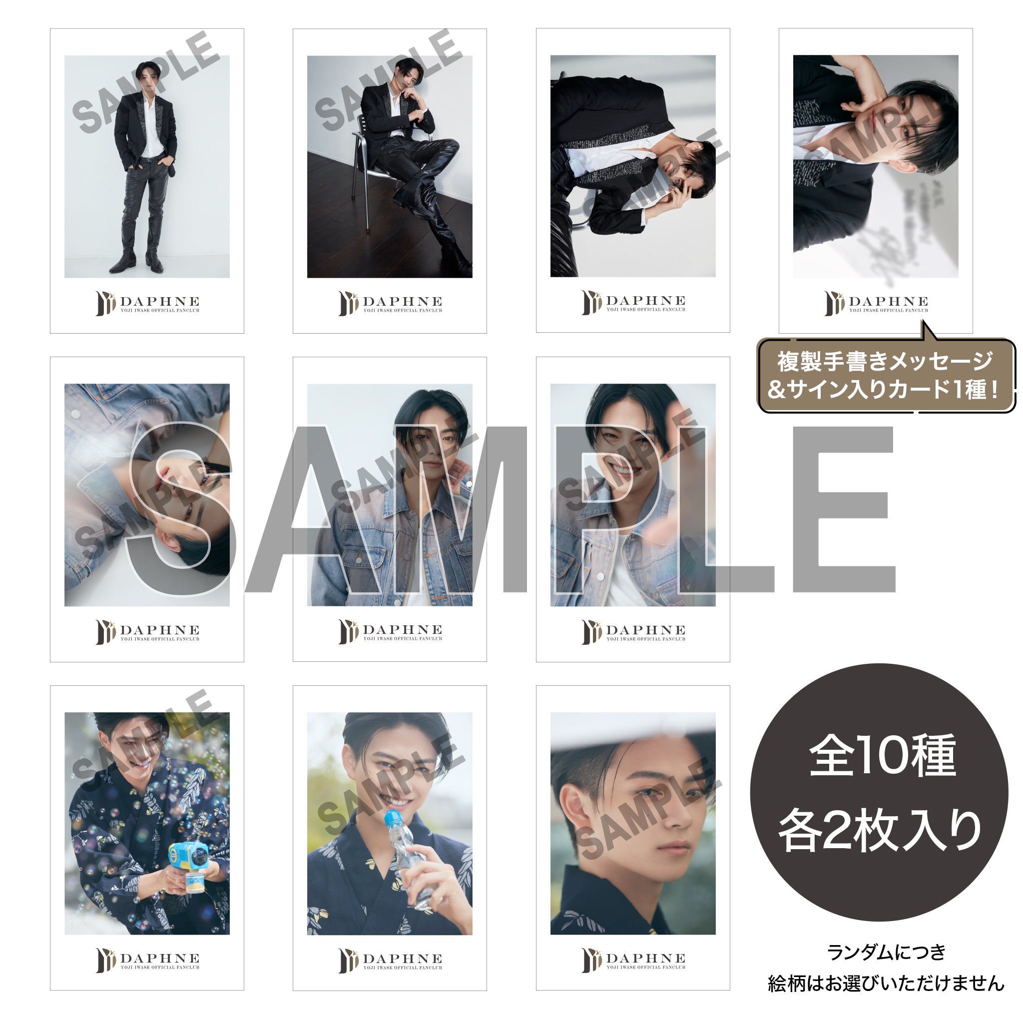 岩瀬洋志/会員限定＞ランダムチェキ風カード（全10種／各2枚入り