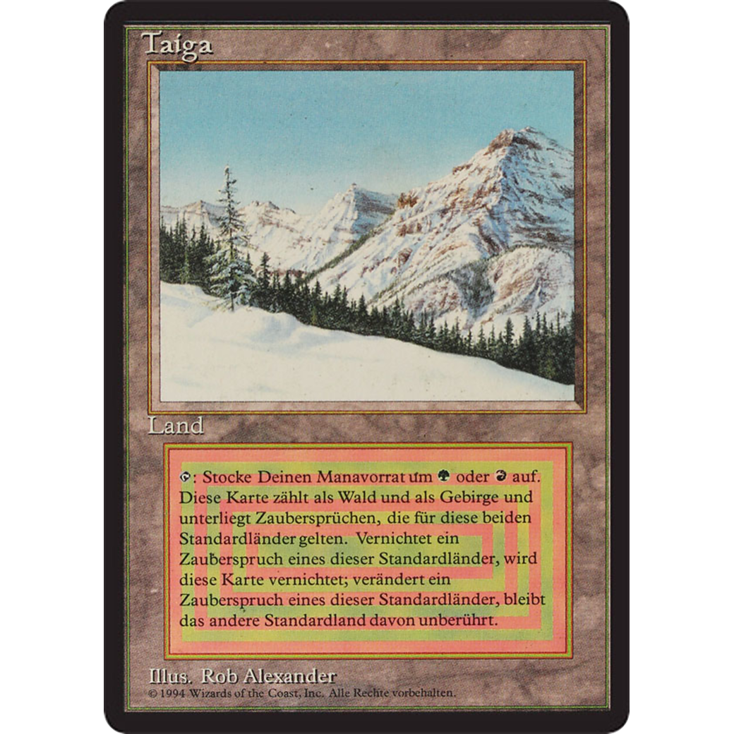Taiga - Foreign Black Bordered