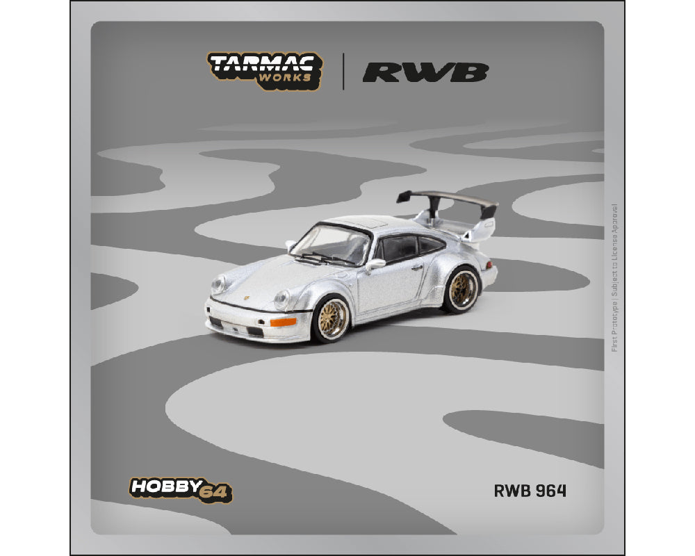 Tarmac Works 1:64 RWB 964 – Silver – Hobby64 – DiecastTalk
