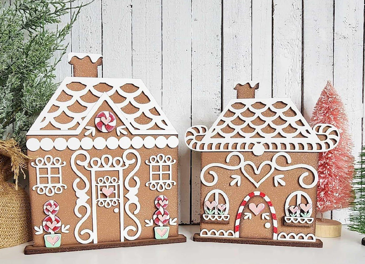 Gingerbread House Shelf Sitter – Simply Blessed With Rhi DIY Wood