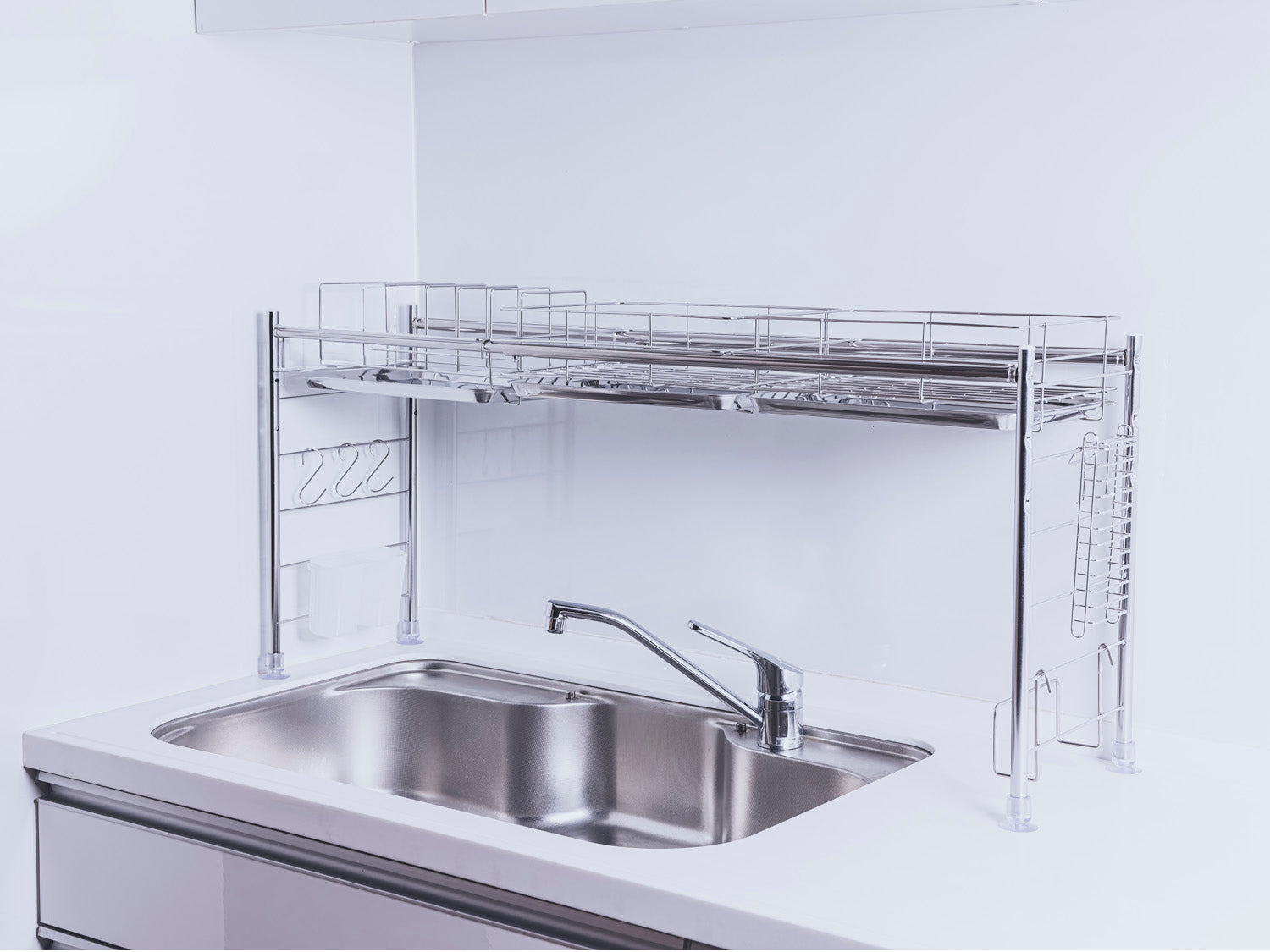 シンク上水切りラック ワイドタイプ ステンレス仕様 – 燕三条水切り