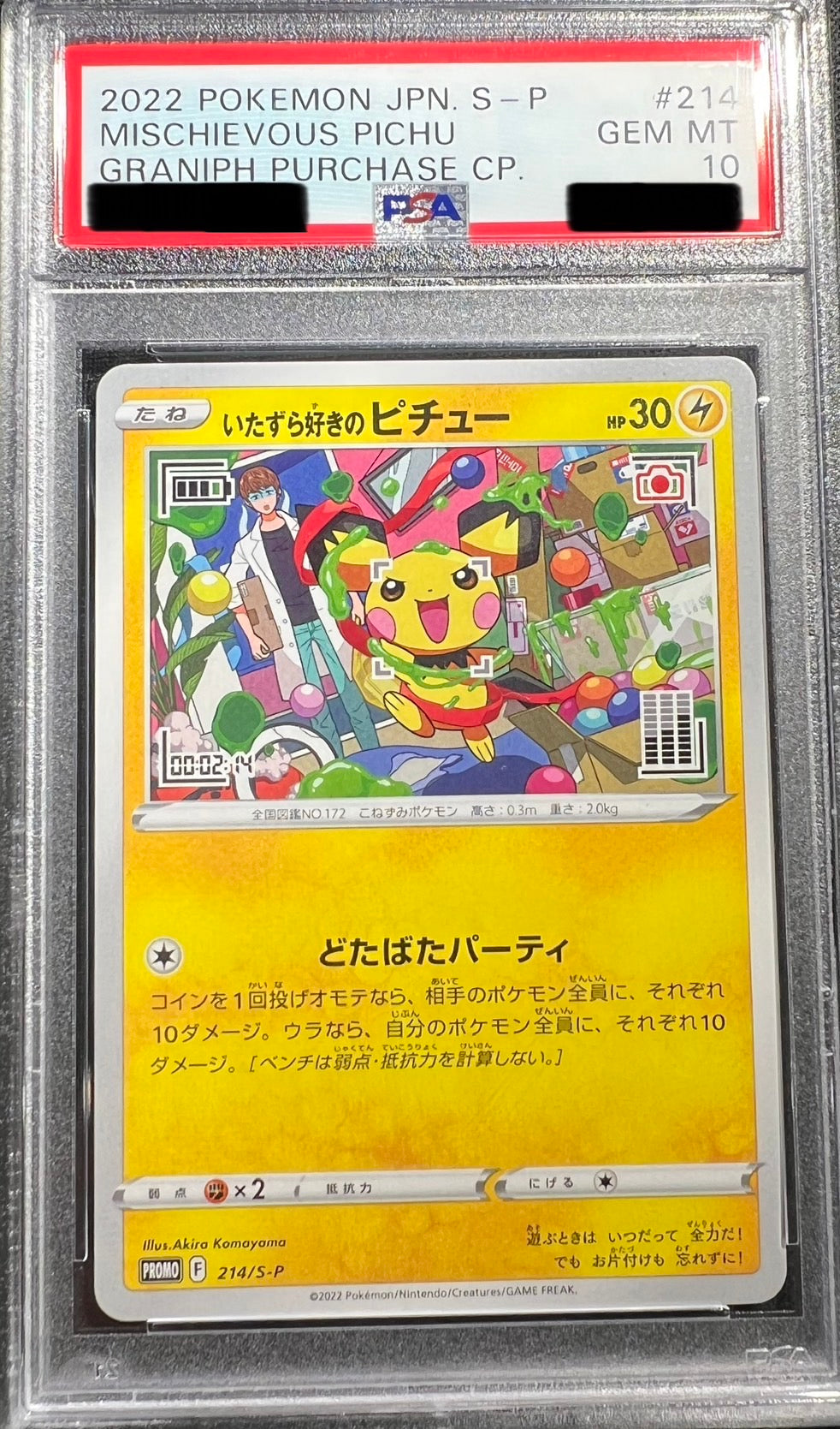 PSA10鑑定品】214/S-P いたずら好きのピチュー – TAGSIDE