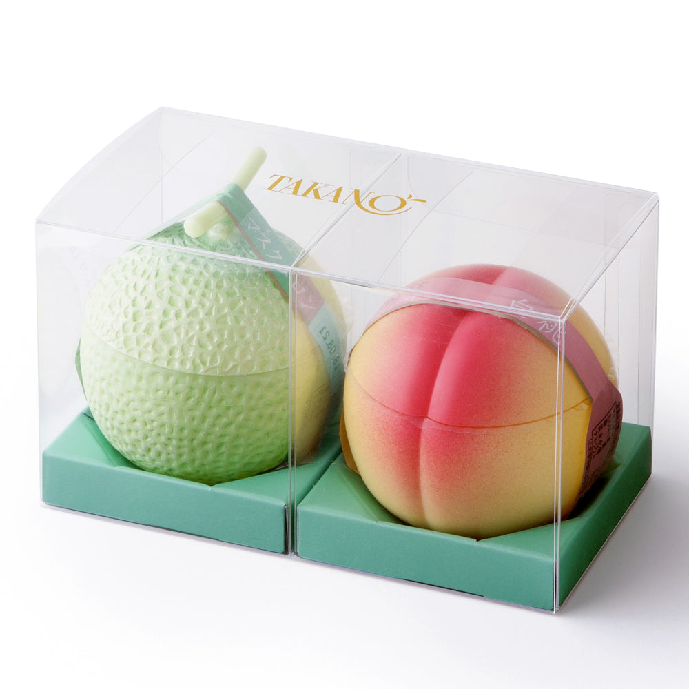 新宿高野 果実ピュアゼリー2入EA（マスクメロン、白桃） – 新宿高野