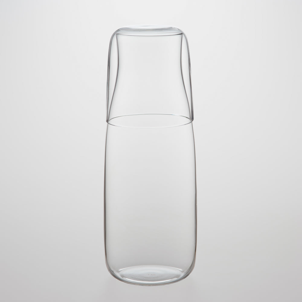 TG 耐熱ガラスウォーターボトルセット 760mL カップ付き ピッチャー