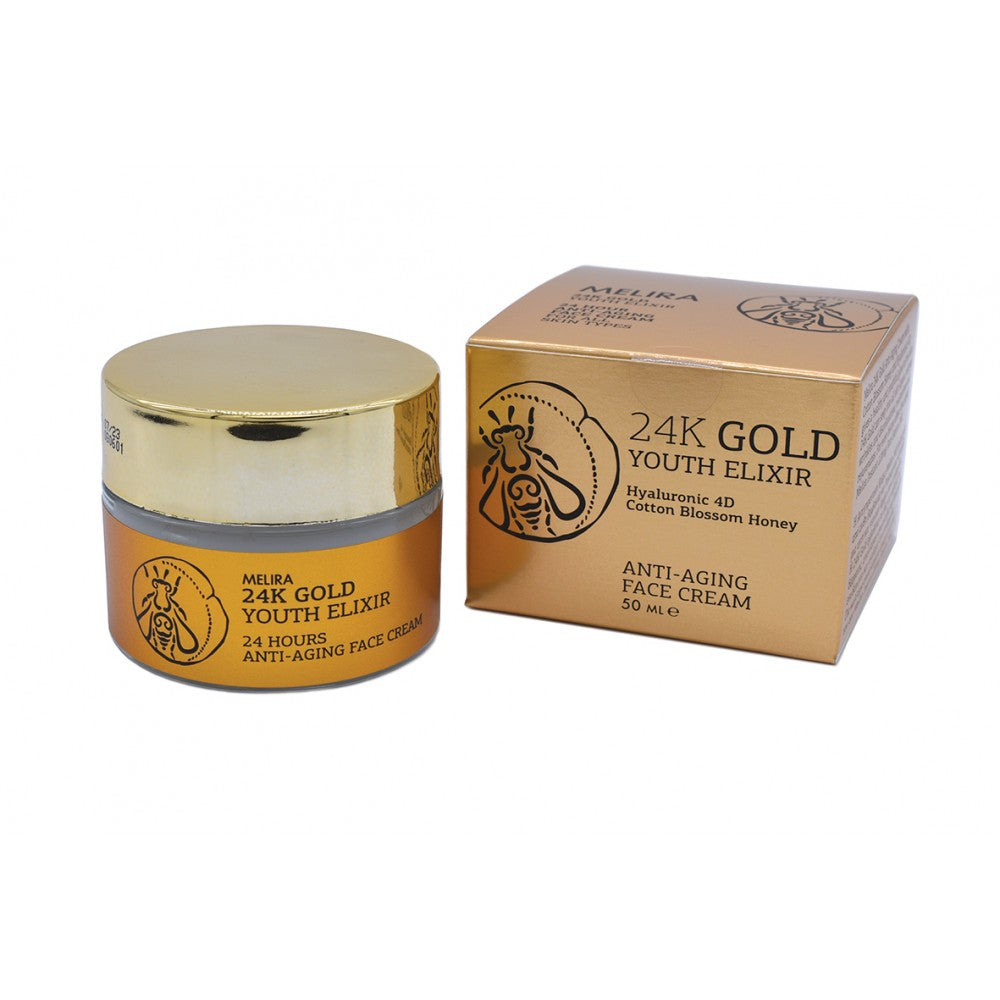 Melira 24K Gold Youth Elixir Anti-Aging Face Cream - Revitalizing