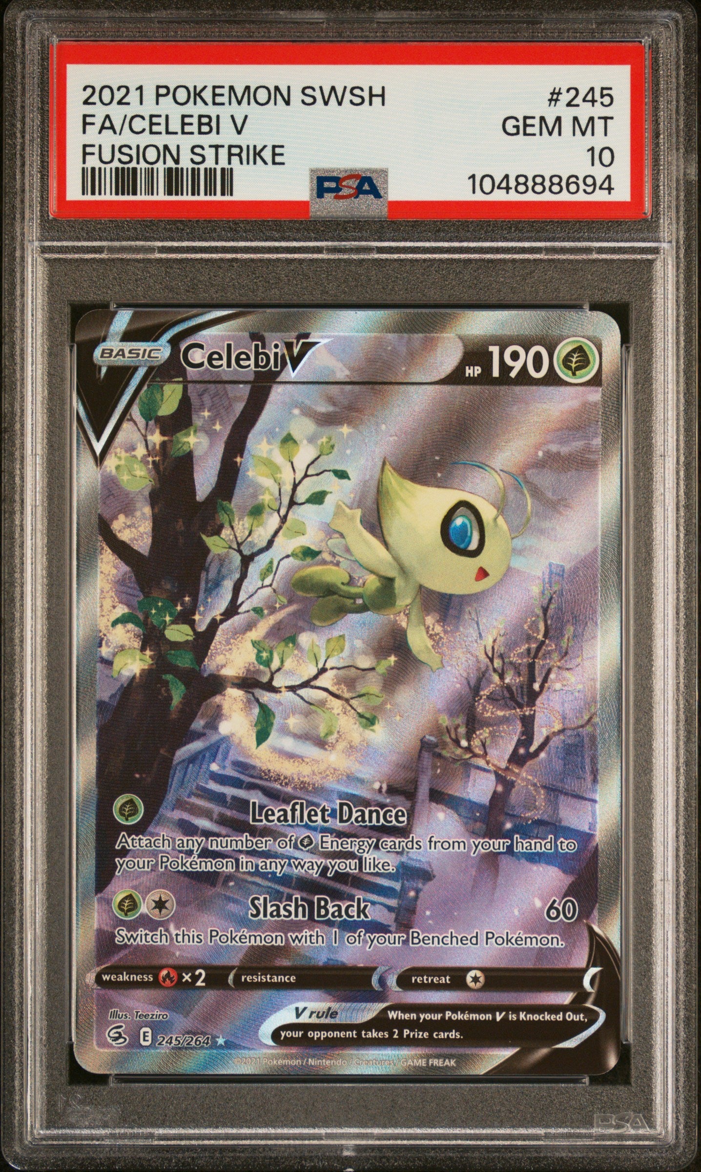 PSA 10 GEM MT Celebi V - Fusion Strike Alt. Art 245/264 – The Game