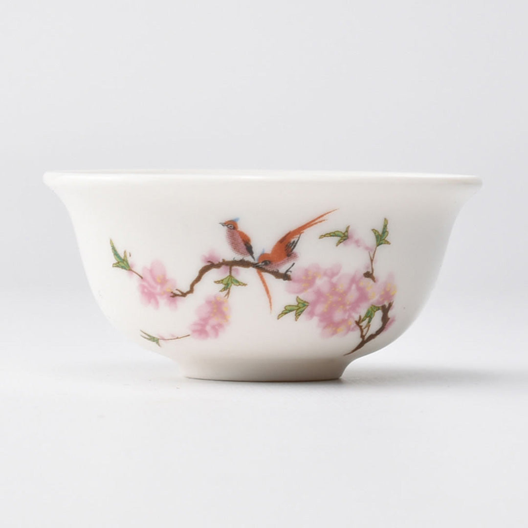 茶杯｜彩品茗杯（水点桃花）｜中国茶器専門店の通販・天香茶行