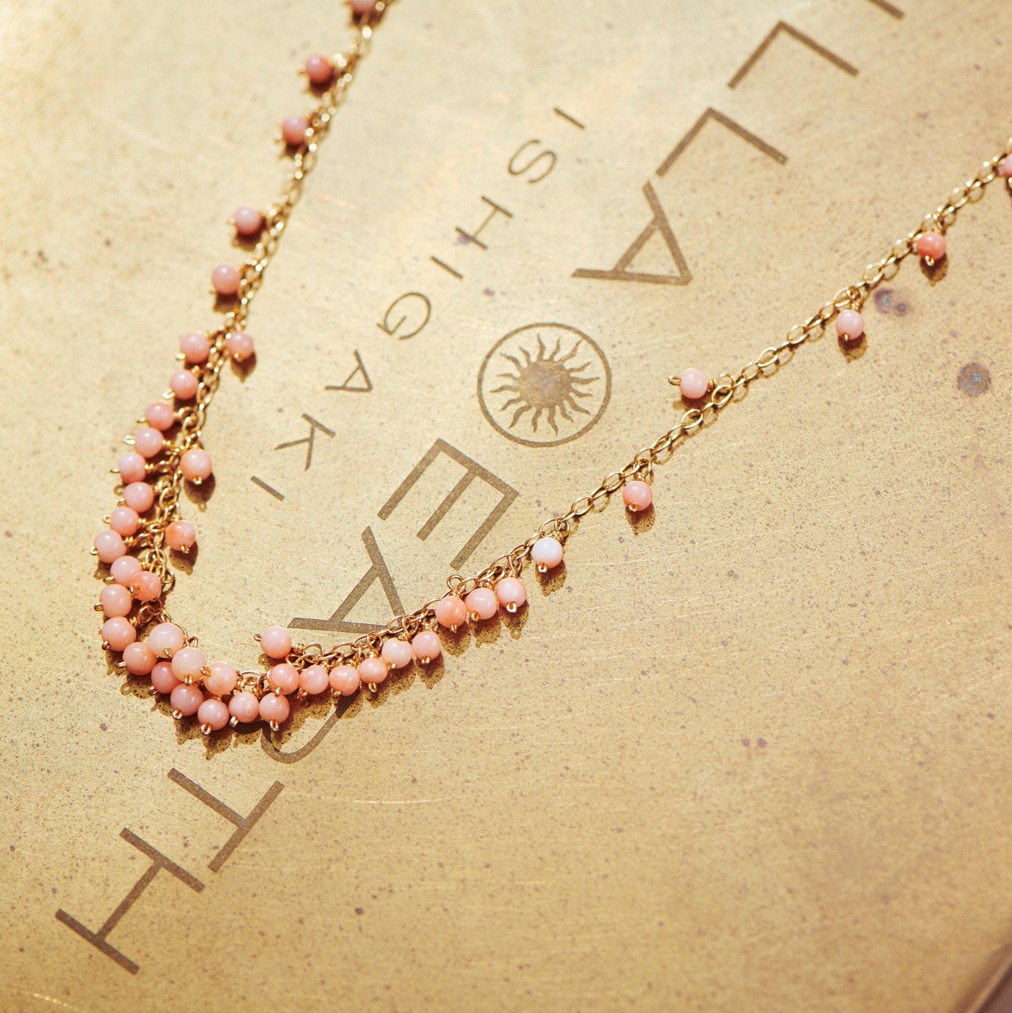 TILLA EARTH K18YG Colors【海の泡】 深海サンゴネックレス 石垣島