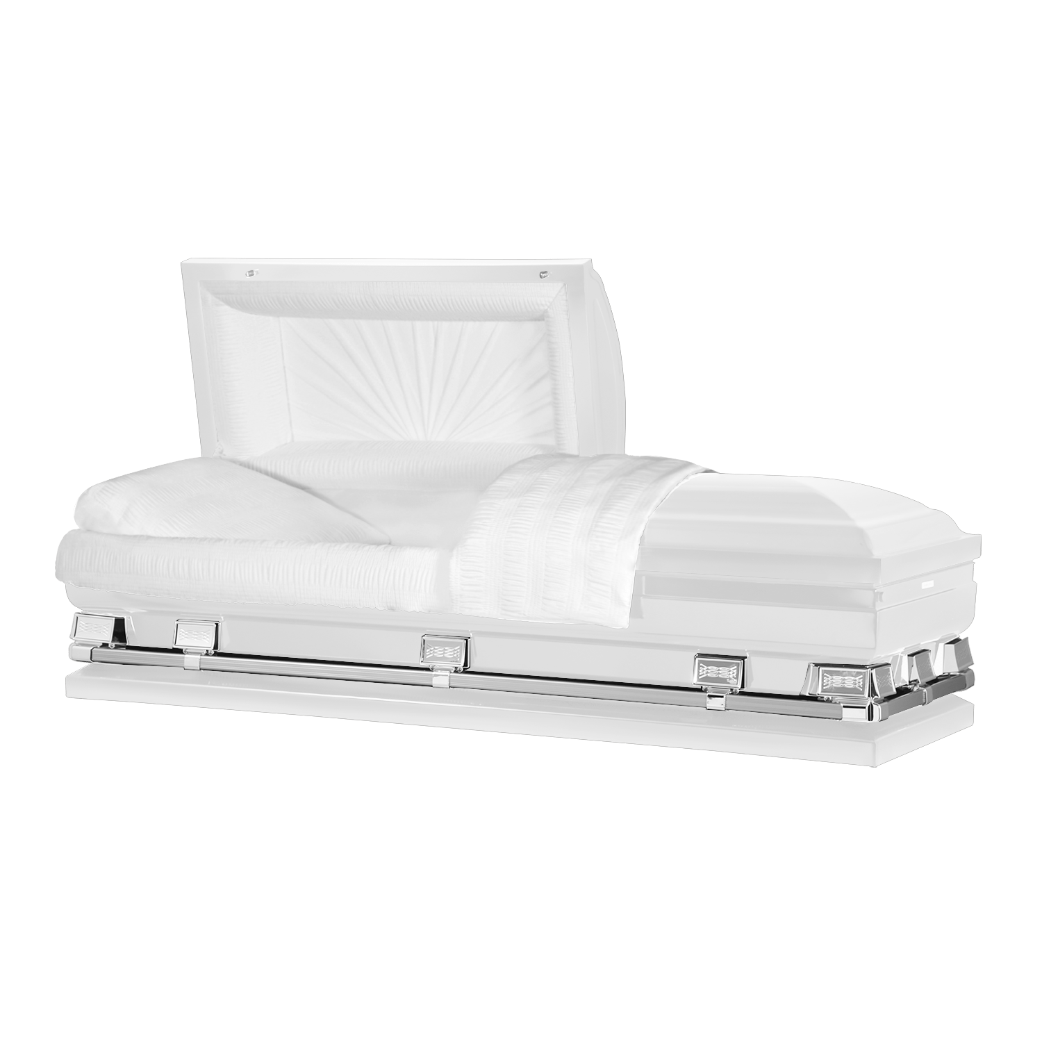 White Metal Oversize Casket - Buy Oversize Coffin - Titan Atlas